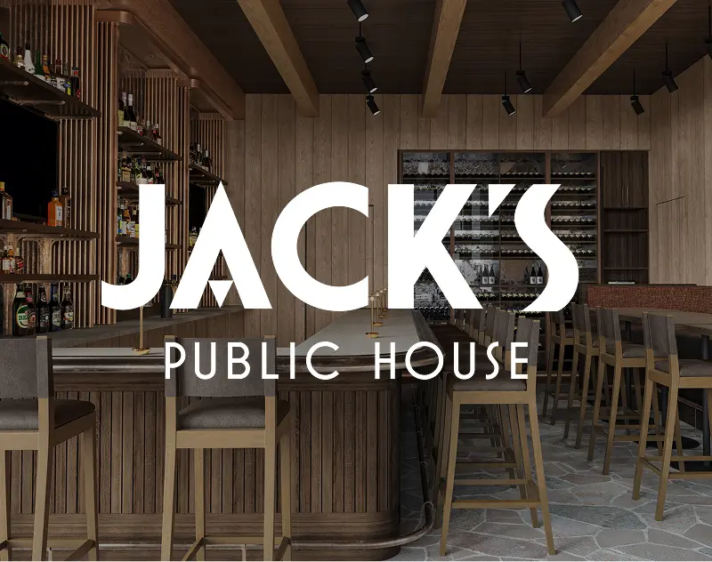 Interior rendering of Jack’s Public House dining and bar space at ParOne